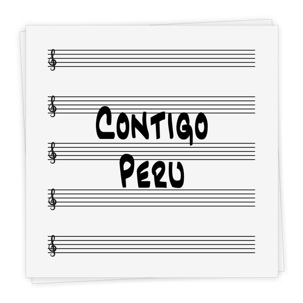 Contigo Perú - Lead Sheet in Bb and C