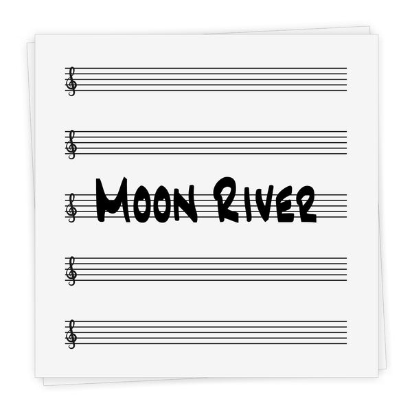 Moon River - Lead Sheet in Bb and C