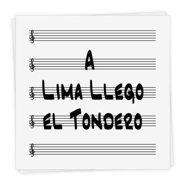 A Lima Llegó el Tondero - Lead Sheet in Bb and C